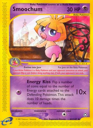 Smoochum/147 - Aquapolis Reverse Holofoil