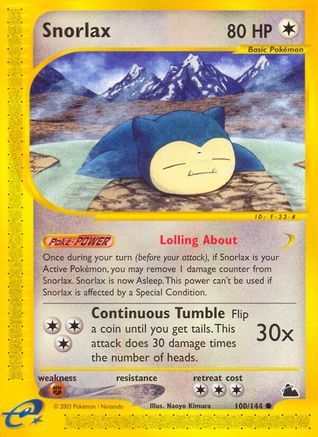 Snorlax/144 - Skyridge Reverse Holofoil
