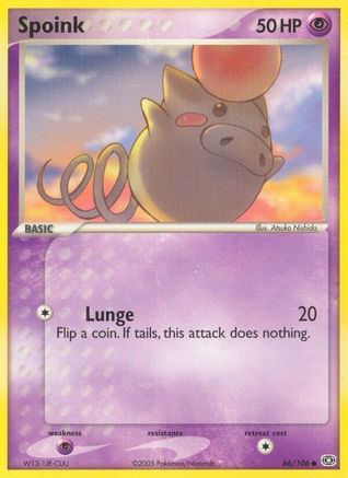 Spoink - 066/106/106 - Emerald Reverse Holofoil
