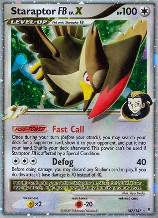 Staraptor FB Lv.X/147 - Supreme Victors Holofoil