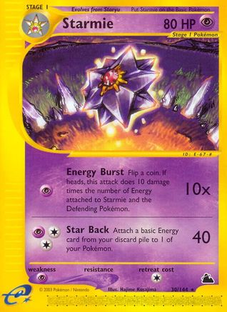 Starmie (30)/144 - Skyridge Reverse Holofoil