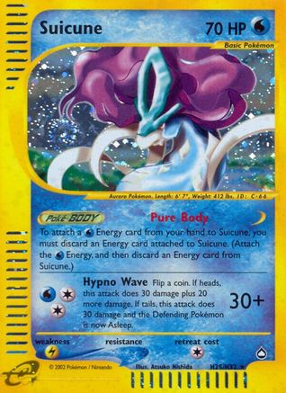 Suicune (H25)/147 - Aquapolis Holofoil