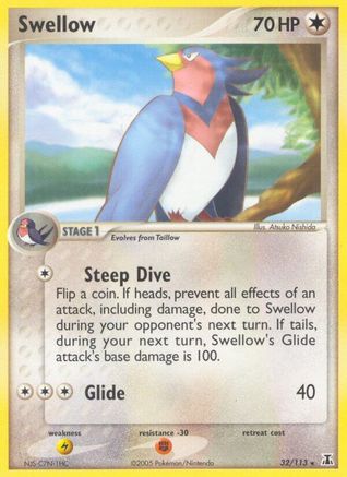Swellow/113 - Delta Species Reverse Holofoil