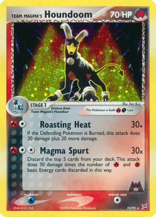 Team Magma's Houndoom - 10/95/95 - Team Magma vs Team Aqua Reverse Holofoil