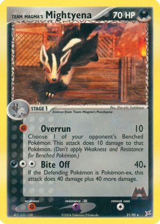 Team Magma's Mightyena - 21/95/95 - Team Magma vs Team Aqua