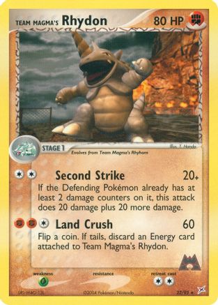 Team Magma's Rhydon - 22/95/95 - Team Magma vs Team Aqua
