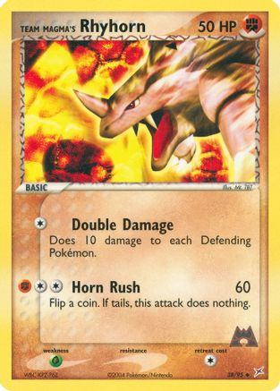 Team Magma's Rhyhorn - 38/95/95 - Team Magma vs Team Aqua