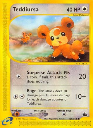 Teddiursa/144 - Skyridge Reverse Holofoil