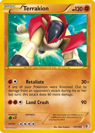 Terrakion/149 - Boundaries Crossed Holofoil