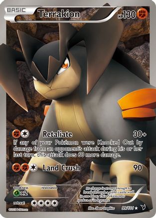 Terrakion (99 Full Art)/101 - Noble Victories Holofoil