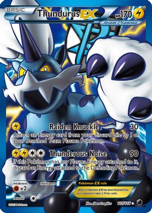 Thundurus EX (Team Plasma) (110 Full Art)/116 - Plasma Freeze Holofoil