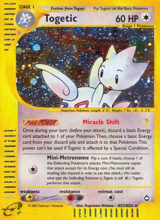 Togetic (H27)/147 - Aquapolis Holofoil