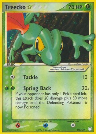 Treecko Star/109 - Team Rocket Returns Holofoil