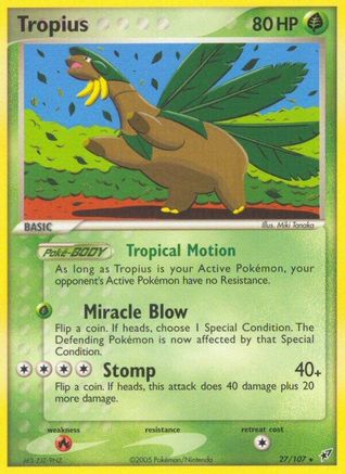 Tropius/107 - Deoxys Reverse Holofoil