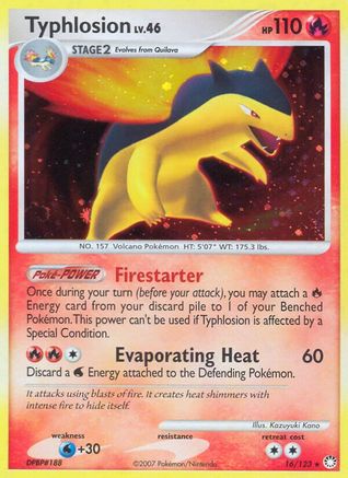 Typhlosion/123 - Mysterious Treasures Holofoil