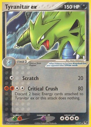 Tyranitar ex (Holo)/17 - POP Series 1 Holofoil