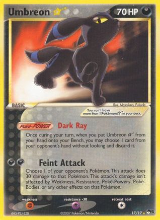 Umbreon Star/17 - POP Series 5 Holofoil
