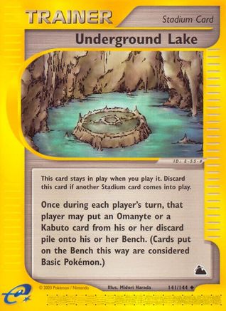 Underground Lake/144 - Skyridge Reverse Holofoil