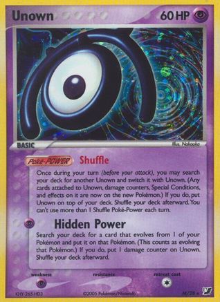 Unown (M)/115 - Unseen Forces Holofoil