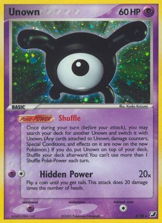 Unown (X)/115 - Unseen Forces Holofoil