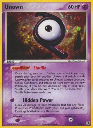 Unown (Z)/115 - Unseen Forces Holofoil