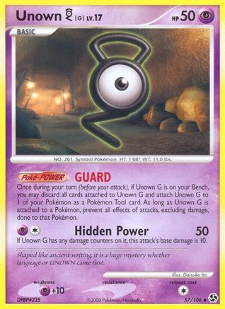 Unown [G] 57/106 - Great Encounters Reverse Holofoil