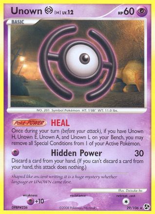 Unown [H]/106 - Great Encounters Reverse Holofoil