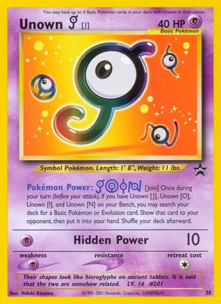 Unown [J] 38/53 - WoTC Promo