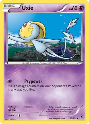 Uxie/101 - Plasma Blast Reverse Holofoil