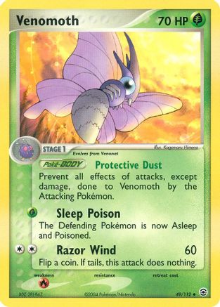 Venomoth/112 - FireRed & LeafGreen Reverse Holofoil