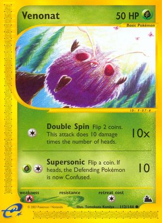 Venonat/144 - Skyridge Reverse Holofoil