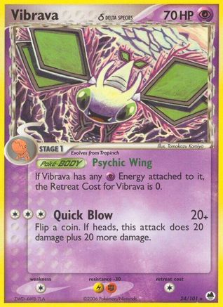 Vibrava - 024/101 (Delta Species) 24/101 - Dragon Frontiers