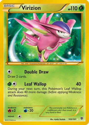 Virizion (Secret)/101 - Plasma Blast Holofoil