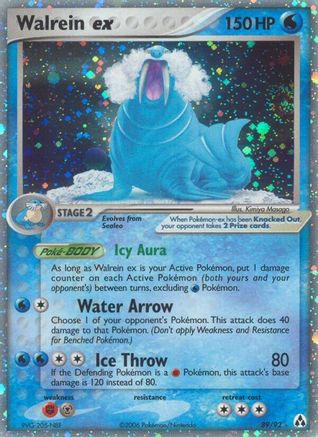 Walrein ex/92 - Legend Maker Holofoil