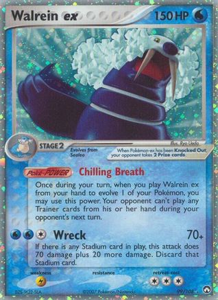 Walrein ex/108 - Power Keepers Holofoil