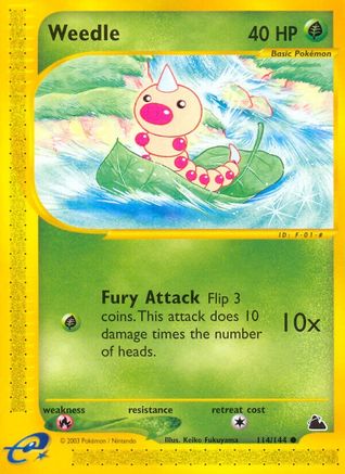 Weedle (114)/144 - Skyridge Reverse Holofoil