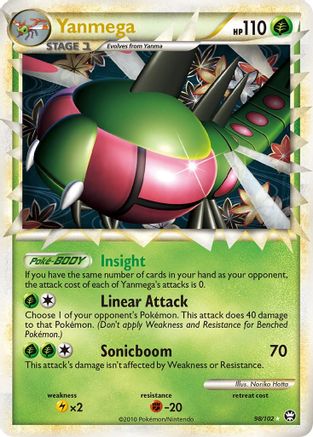 Yanmega (Prime)/102 - Triumphant Holofoil