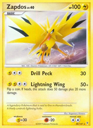 Zapdos (48)/147 - Supreme Victors Reverse Holofoil
