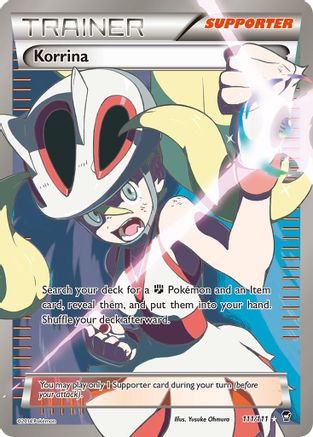 Korrina (111 Full Art) 111/111 - XY  Furious Fists Holofoil