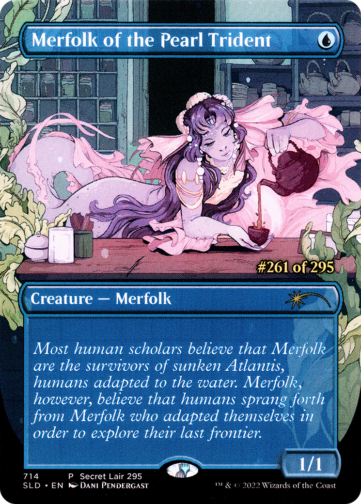 Merfolk of the Pearl Trident (Serial Numbered) (SLD-714) - Secret Lair Drop (Borderless)