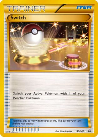 Switch (163 Secret Rare)/160 - XY  Primal Clash Holofoil