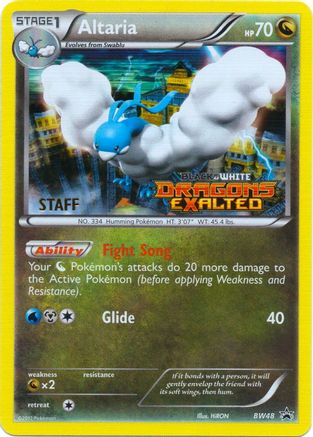 Altaria - BW48 (Prerelease) [Staff] - Black and White Promos Holofoil