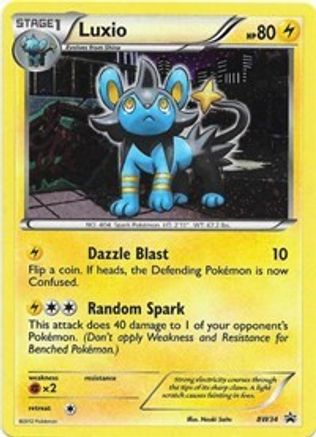 Luxio - BW34 (Cracked Ice Holo) - Black and White Promos Holofoil