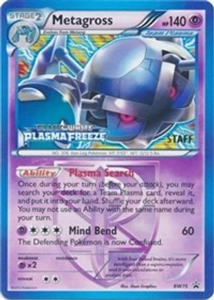 Metagross - BW75 (Team Plasma) (Prerelease) [Staff] - Black and White Promos Holofoil