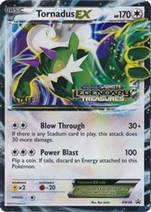 Tornadus EX - BW96 (Prerelease) [Staff] - Black and White Promos Holofoil