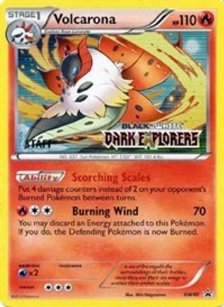 Volcarona - BW40 (Prerelease) [Staff] - Black and White Promos Holofoil
