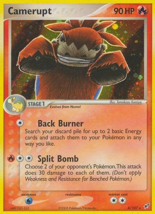 Camerupt/107 - Deoxys Holofoil