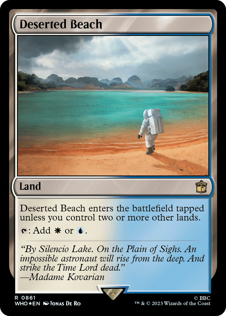 Deserted Beach (Surge Foil) (WHO-861) - Doctor Who Foil