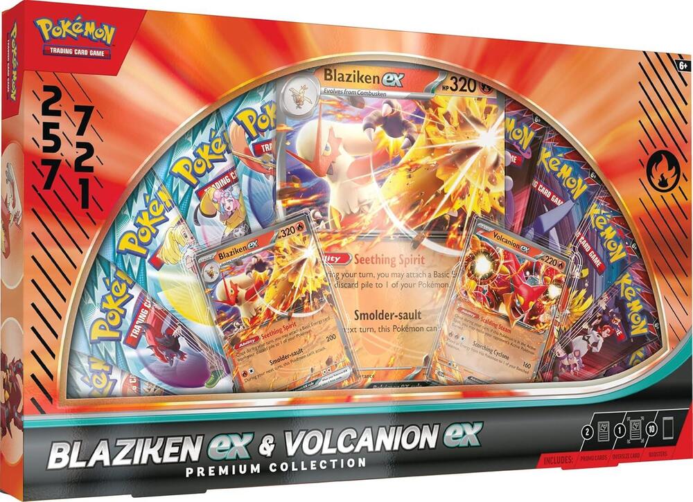 Blaziken ex & volcanion ex premium collection
