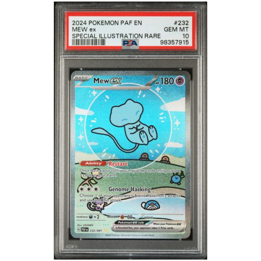 Mew Ex #232 Paldean Fates PSA 10